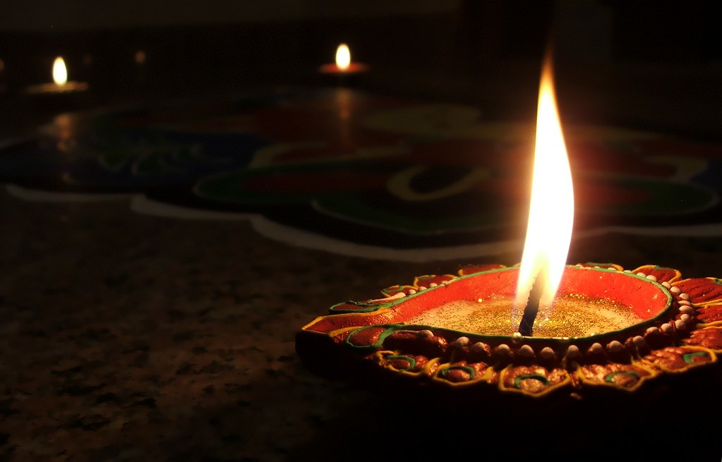 Stylish and Colorful Diwali Diya